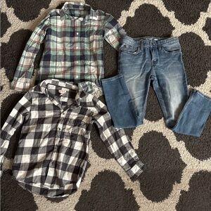 Boys bundle long sleeves and jean (3)